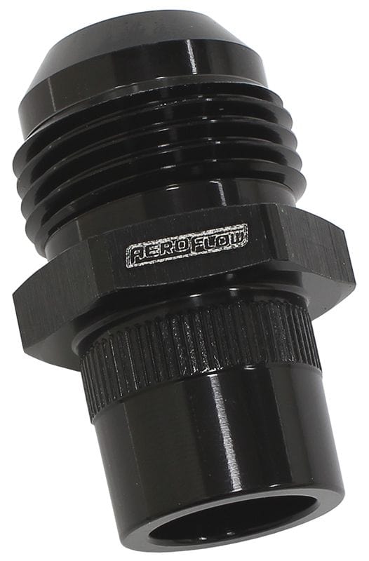 Aeroflow Performance Aeroflow Black Press In Cover Breather Adapter
-10AN Suit Nissan RB26 SR