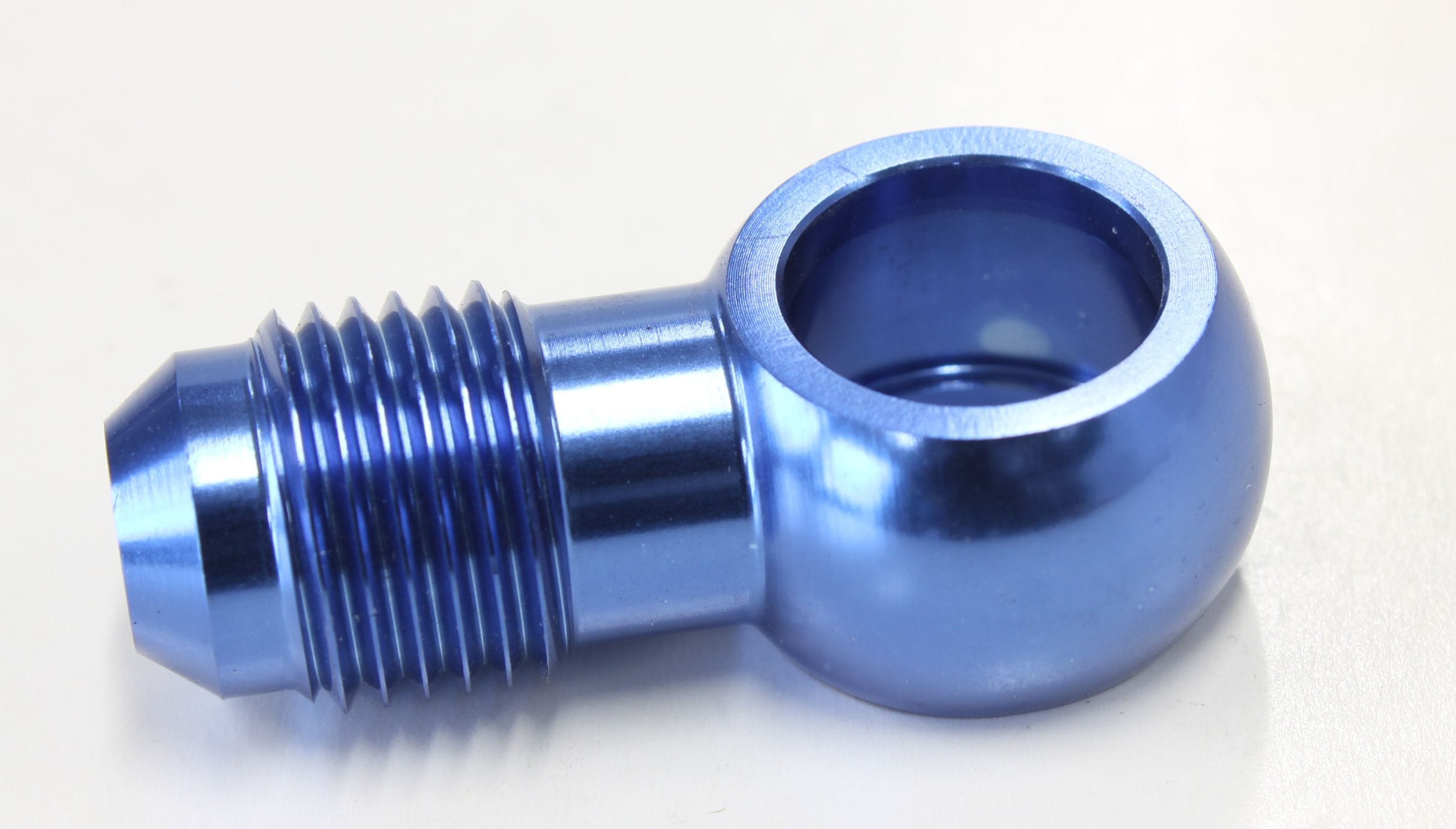 Aeroflow Performance Aeroflow Fittings 1/2" to 6AN / Blue Straight Banjo to Male AN Fitting 1/2" Banjo AF721 SR