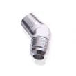 Aeroflow Performance Aeroflow Fittings 1/8NPT / 6AN / Silver 45° NPT to Male Flare Adapter AF823 SR