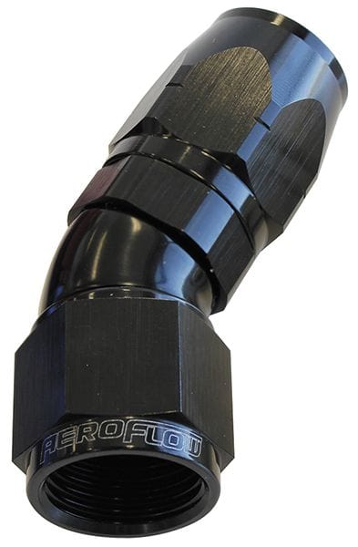 Aeroflow Performance Aeroflow Fittings 10AN / Black 550 Series Cutter One-Piece Full Flow Swivel 30° Hose End AF557 SR