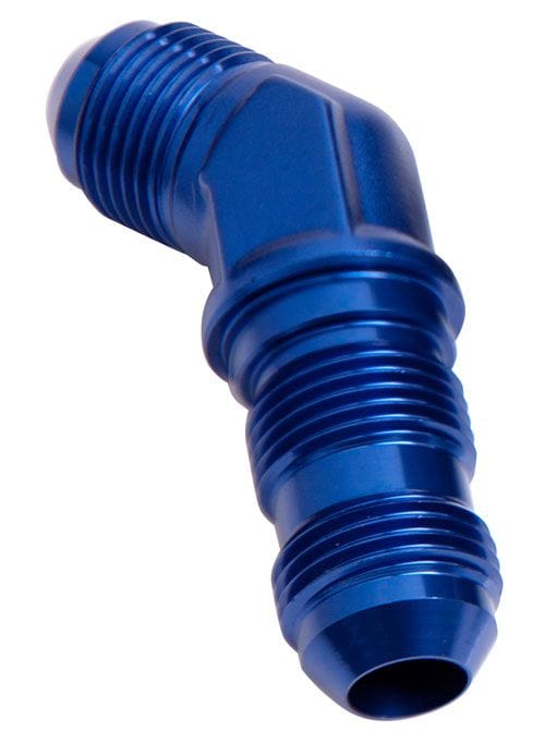 Aeroflow Performance Aeroflow Fittings 10AN / Blue 45° AN Bulkhead AF837 SR
