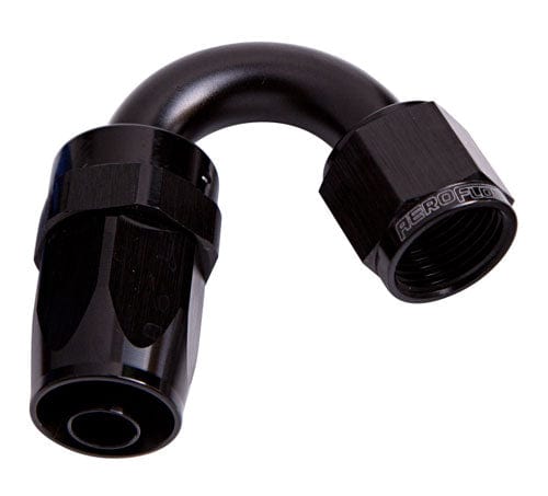 Aeroflow Performance Aeroflow Fittings 12 / Black 100 Series Taper 150° Swivel Hose End AF105 SR