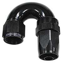 Aeroflow Performance Aeroflow Fittings 12 / Black 150 Series Taper One-Piece Full Flow Swivel 180° Hose End AF159 SR