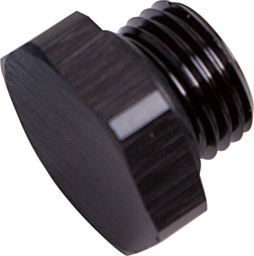 Aeroflow Performance Aeroflow Fittings 12AN / Black ORB Port Plug AF814 SR