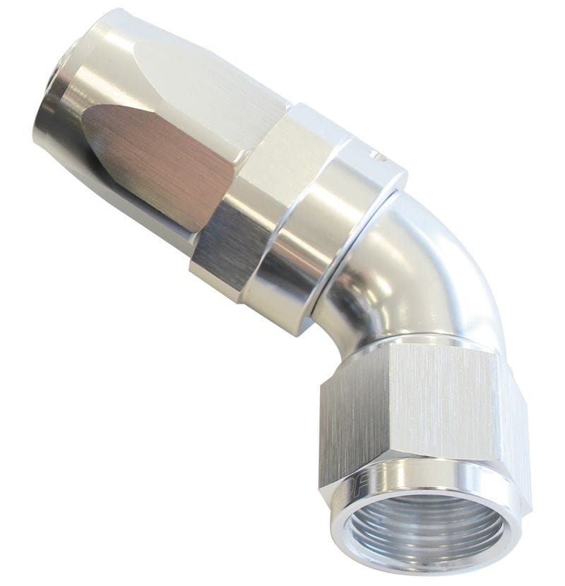 Aeroflow Performance Aeroflow Fittings 16 / Silver 150 Series Taper One-Piece Full Flow Swivel 60° Hose End AF198 SR