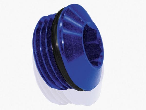 Aeroflow Performance Aeroflow Fittings 20AN / Blue Slimline ORB Port Plug AF813 SR