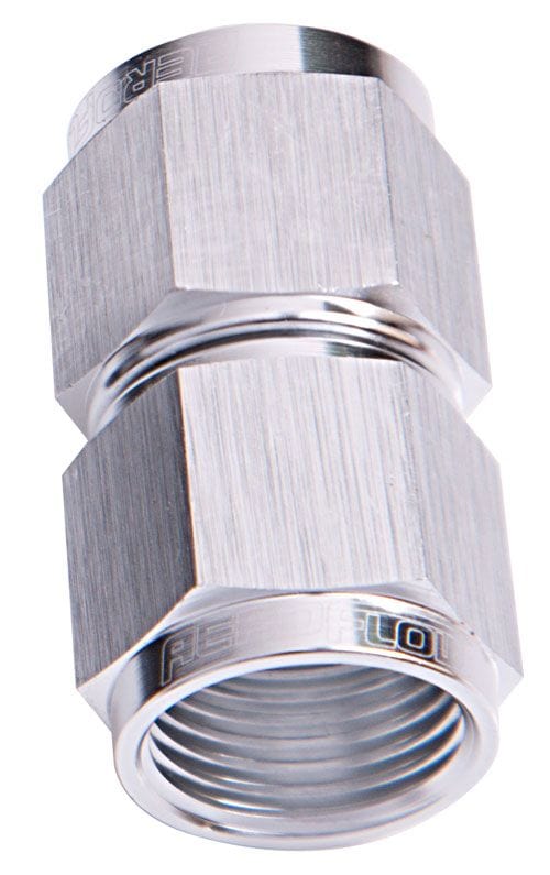 Aeroflow Performance Aeroflow Fittings 3AN / Silver Straight Female Swivel Coupler AF131 SR