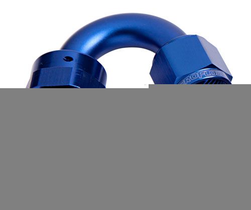 Aeroflow Performance Aeroflow Fittings 4 / Red/Blue 100 Series Taper 150° Swivel Hose End AF105 SR