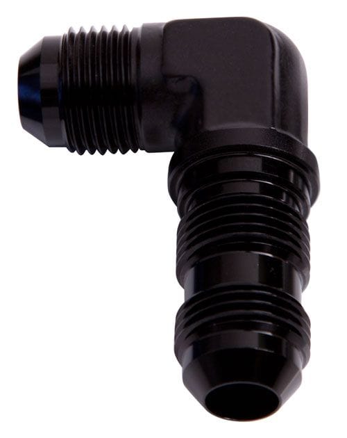 Aeroflow Performance Aeroflow Fittings 4AN / Black 90° AN Bulkhead AF833 SR