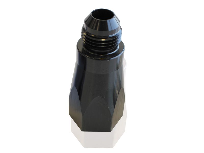 Aeroflow Performance Aeroflow Fittings 6AN / Black Adjustable Check Valve AF613 Male to Female AN Outlets SR