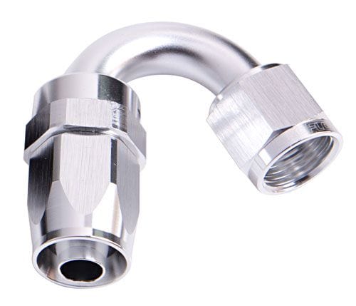 Aeroflow Performance Aeroflow Fittings 8 / Silver 100 Series Taper 150° Swivel Hose End AF105 SR