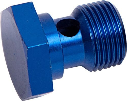 Aeroflow Performance Aeroflow Fittings M12 x 1.5 / Blue Alloy Banjo Bolts - Mulitple Sizes SR