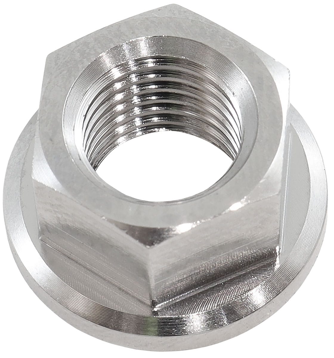 Aeroflow Performance Aeroflow M10 x 1.25mm Titanium 6 Point Hex Nut - AF3503-0020 SR