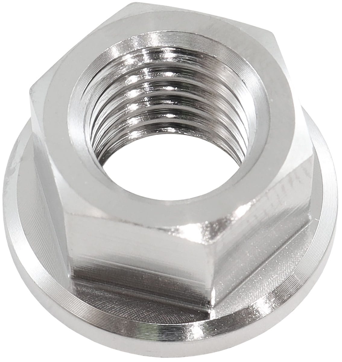 Aeroflow Performance Aeroflow M10 x 1.50mm Titanium 6 Point Hex Nut - AF3504-0020 SR