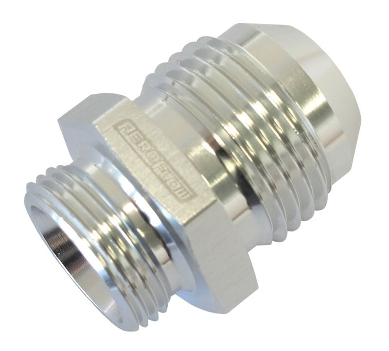 Aeroflow Performance Aeroflow Silver Breather Adapters -10AN
 Screw in for Nissan Valve Covers with threaded hole SR