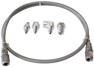 Stainless Steel Braided Line Gauge Kit -4AN
4ft Hose Length with Fittings