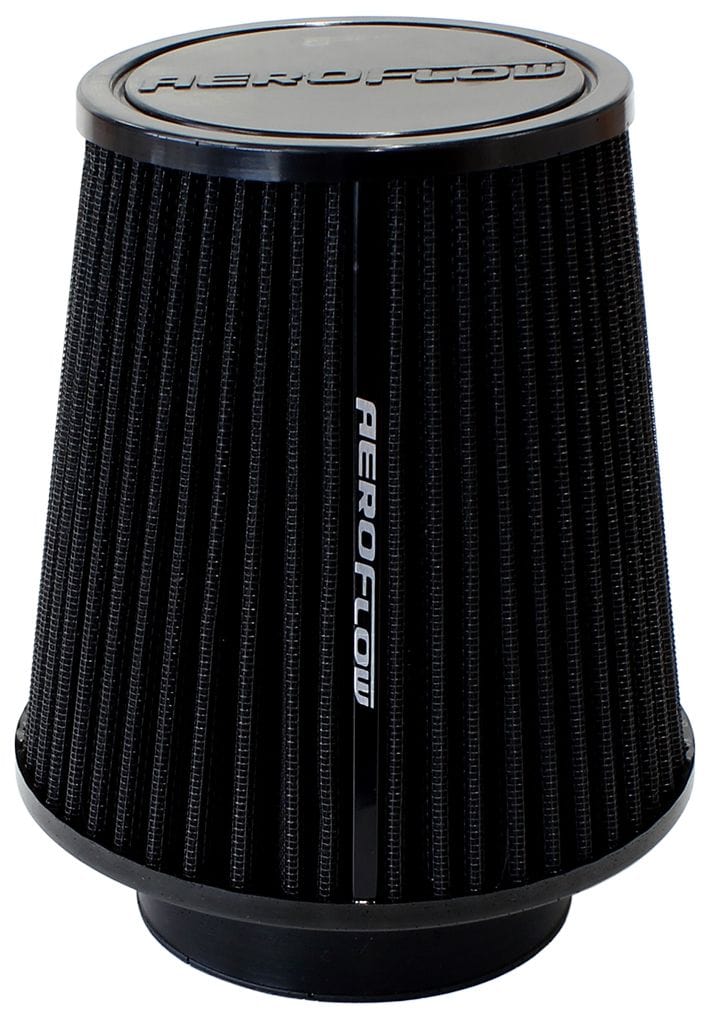 Aeroflow Performance Air Filters AF2711-0950 Universal 3-1/2" (90mm) Clamp-On Polyurethane Tapered Pod Filter
6.1" (155mm) High x 6.1" (155mm) Base O.D x 4.6" (117mm) Top O.D SR