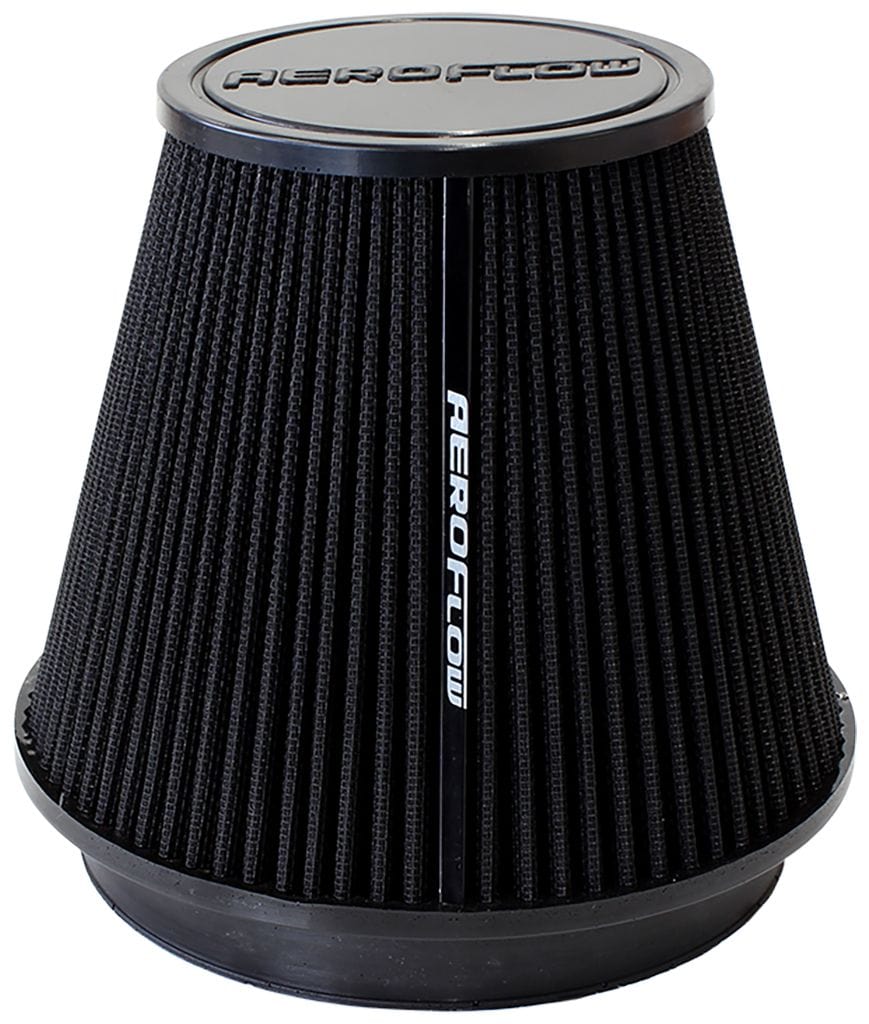 Aeroflow Performance Air Filters AF2711-3100 Universal 6" (153mm) Clamp-On Polyurethane Tapered Pod Filter
6.1" (155mm) High x 7-3/4" (197mm) Base O.D x 4.6" (117mm) Top O.D SR
