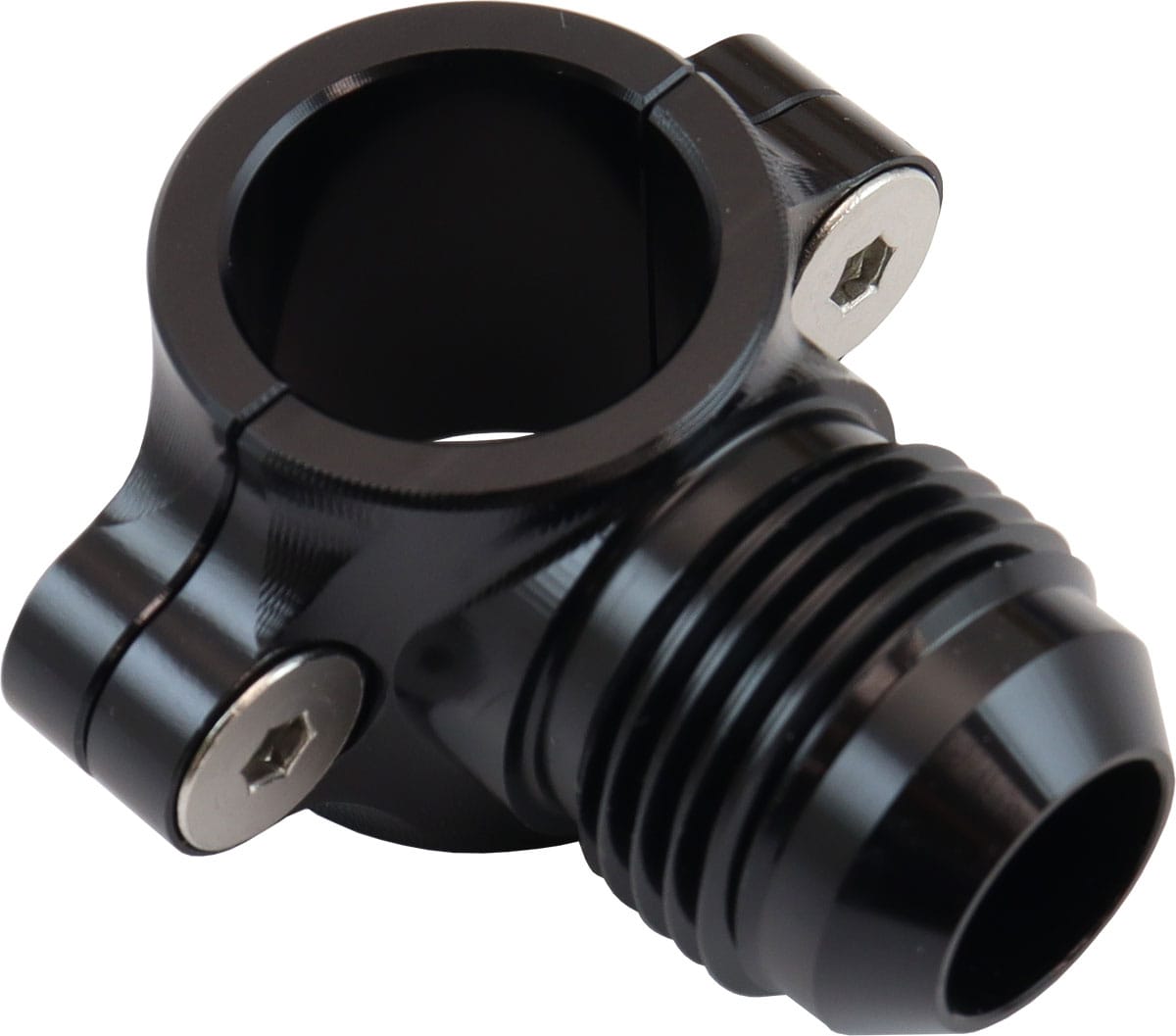 Aeroflow Performance CLAMP ON 3/8" HARD LINE TO -6 (AF107-06-06BLK) SR
