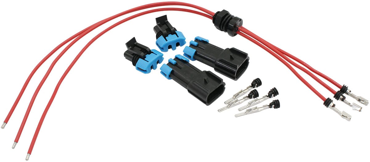 Aeroflow Performance Electrical Aeroflow 3 Wire Electrical Terminal Bulkhead AF49-4047 SR