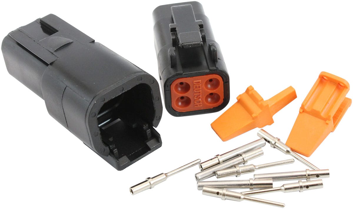 Aeroflow Performance Electrical Aeroflow WeatherTight DTM 4 PinConnector AF49-9104 SR
