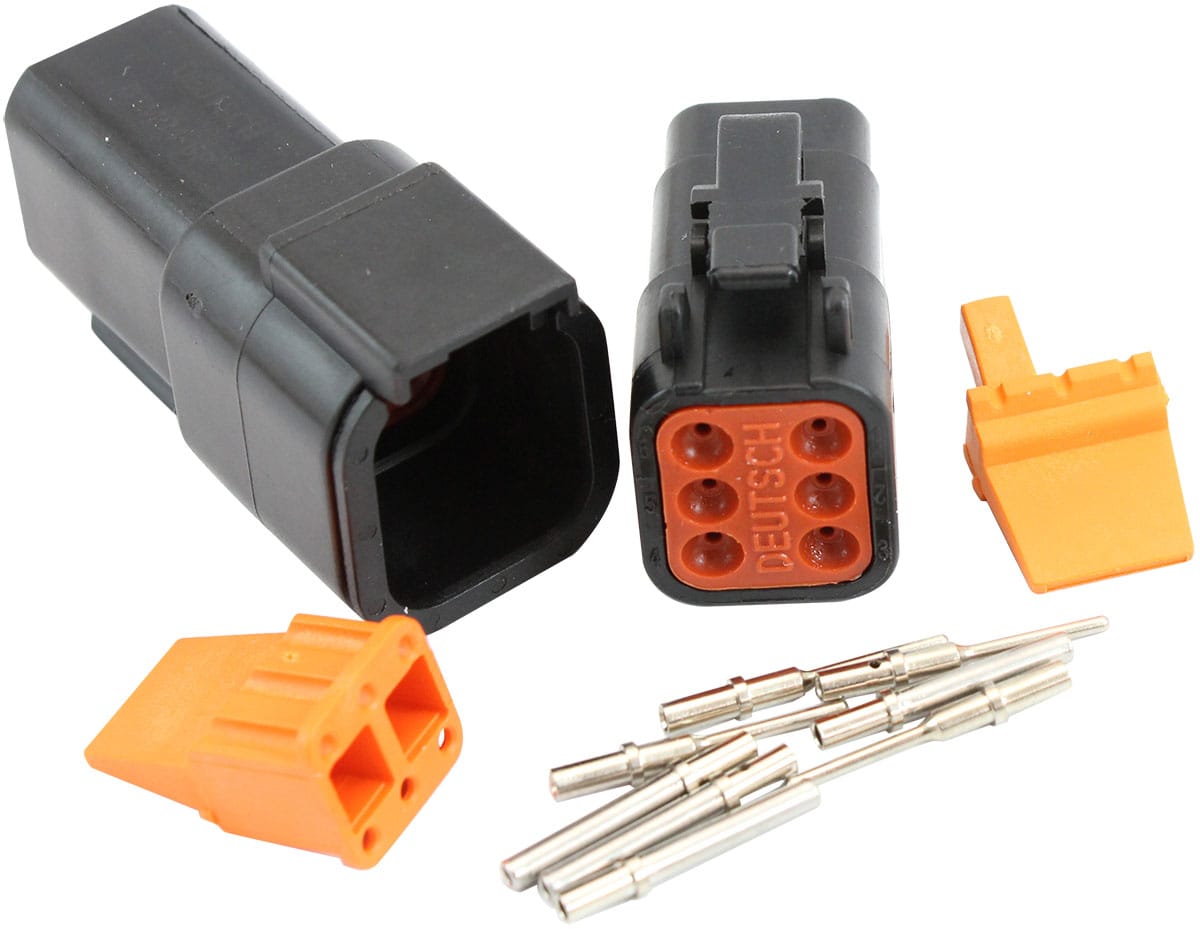Aeroflow Performance Electrical Aeroflow WeatherTight DTM 6 PinConnector AF49-9106 SR