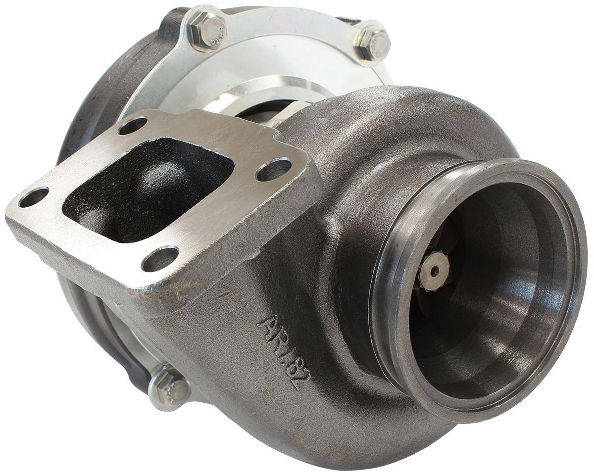 Aeroflow Performance External Wastegate, T3 Inlet Flange, V-Band Exhaust Flange Aeroflow BOOSTED 5455 .82 Turbocharger 650HP, Hi Temp Black Finish AF8005-3001BLK SR