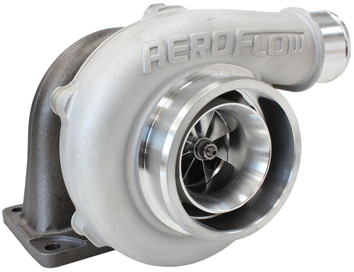 Aeroflow Performance External Wastegate, T3 Inlet Flange, V-Band Exhaust Flange Aeroflow BOOSTED 5455 .82 Turbocharger 650HP, Natural Cast Finish AF8005-3001 SR