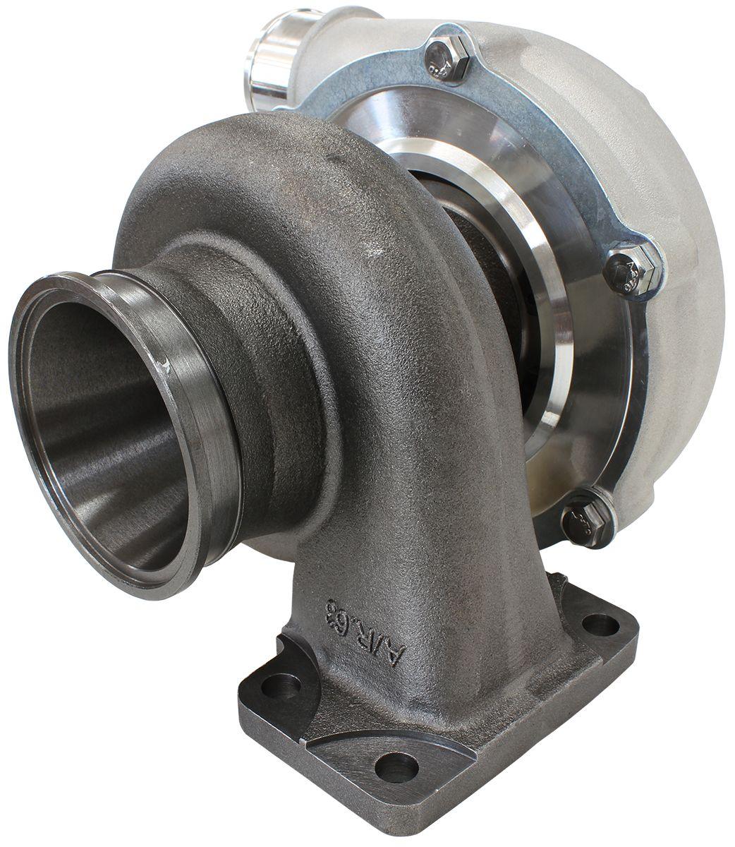 Aeroflow Performance External Wastegate, T3 Inlet Flange, V-Band Exhaust Flange Aeroflow BOOSTED 5855 .63 Turbocharger 750HP, Natural Cast Finish AF8005-3005 SR