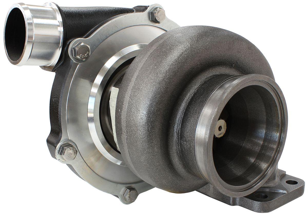 Aeroflow Performance External Wastegate, T3 Inlet Flange, V-Band Exhaust Flange Aeroflow BOOSTED 5855 .82 Turbocharger 750HP, Hi Temp Black Finish AF8005-3006BLK SR