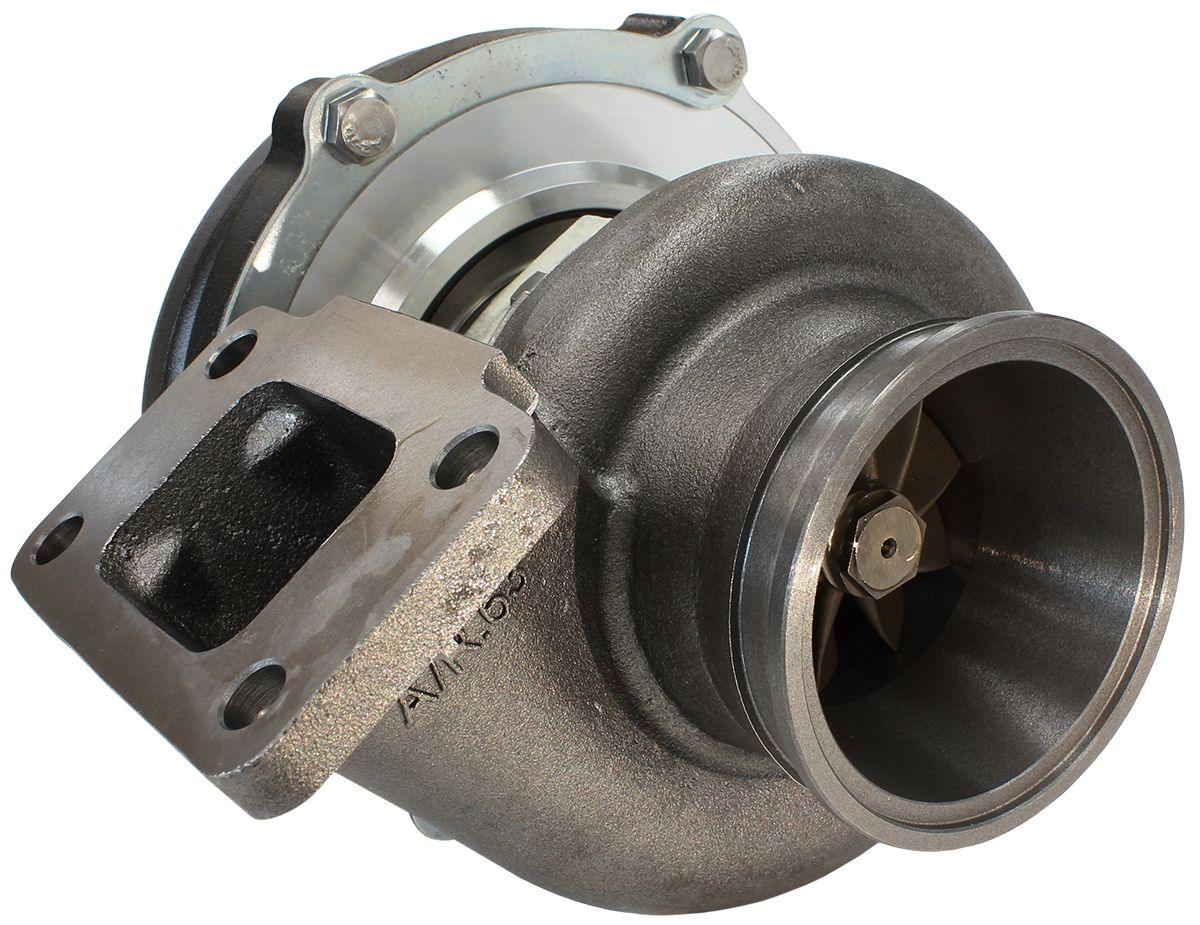 Aeroflow Performance External Wastegate, T3 Inlet Flange, V-Band Exhaust Flange Aeroflow BOOSTED 5862 .63 Turbocharger 750HP, Hi Temp Black Finish AF8005-3010BLK SR