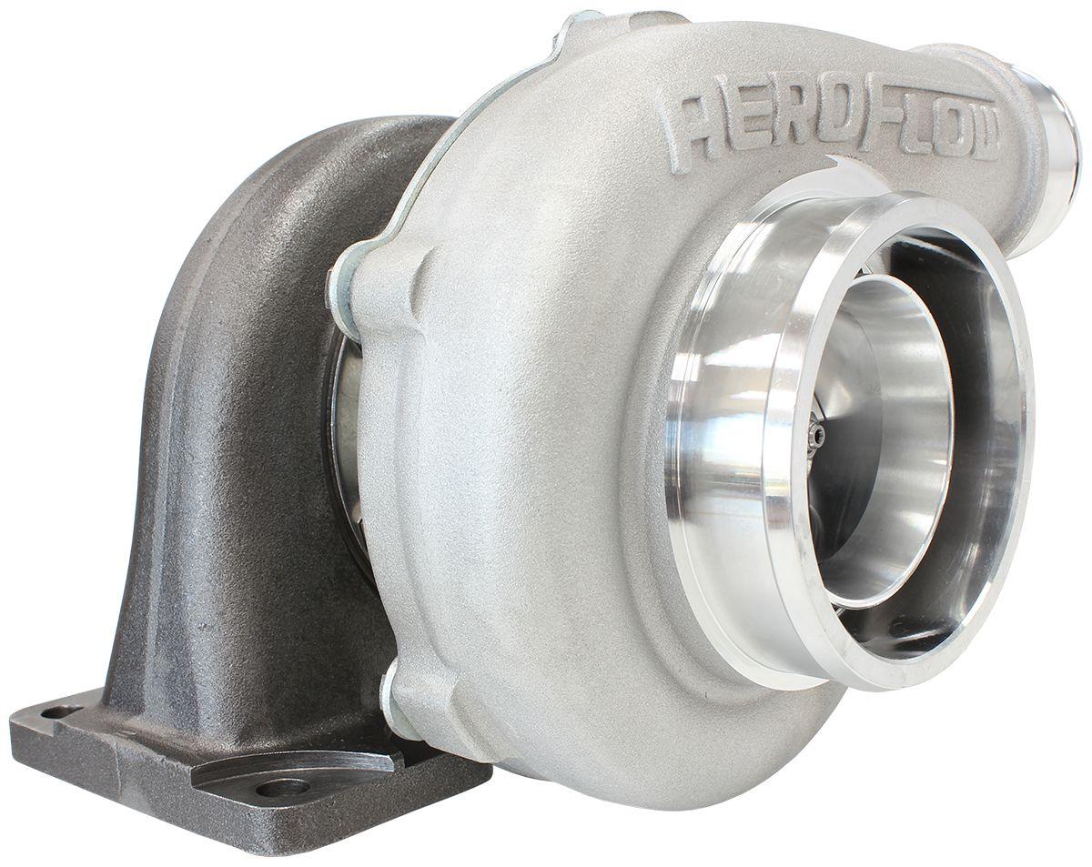 Aeroflow Performance External Wastegate, T3 Inlet Flange, V-Band Exhaust Flange Aeroflow BOOSTED 5862 .63 Turbocharger 750HP, Natural Cast Finish AF8005-3010 SR