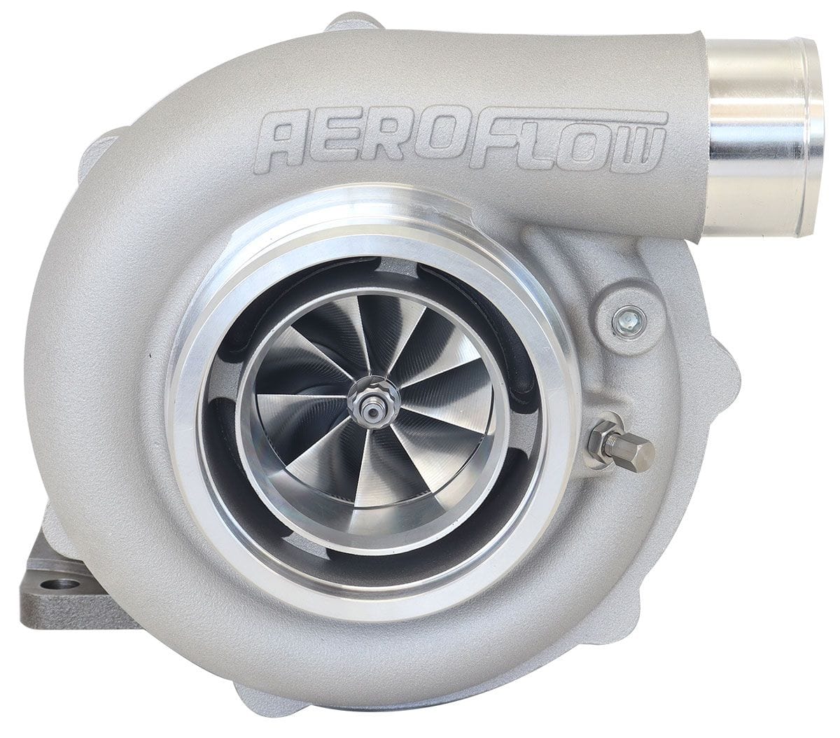 Aeroflow Performance External Wastegate, T3 Inlet Flange, V-Band Exhaust Flange Aeroflow BOOSTED 6255 .63 Turbocharger 900HP, Natural Cast Finish AF8005-3051 SR