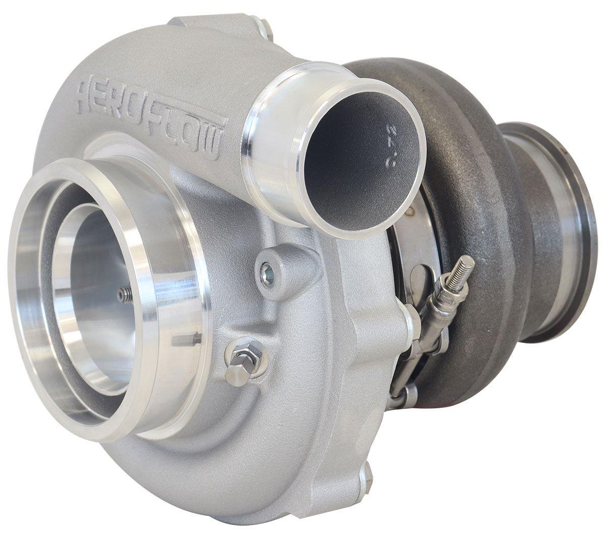 Aeroflow Performance External Wastegate, T3 Inlet Flange, V-Band Exhaust Flange Aeroflow BOOSTED 6255 .83 Turbocharger 900HP, Natural Cast Finish AF8005-3052 SR