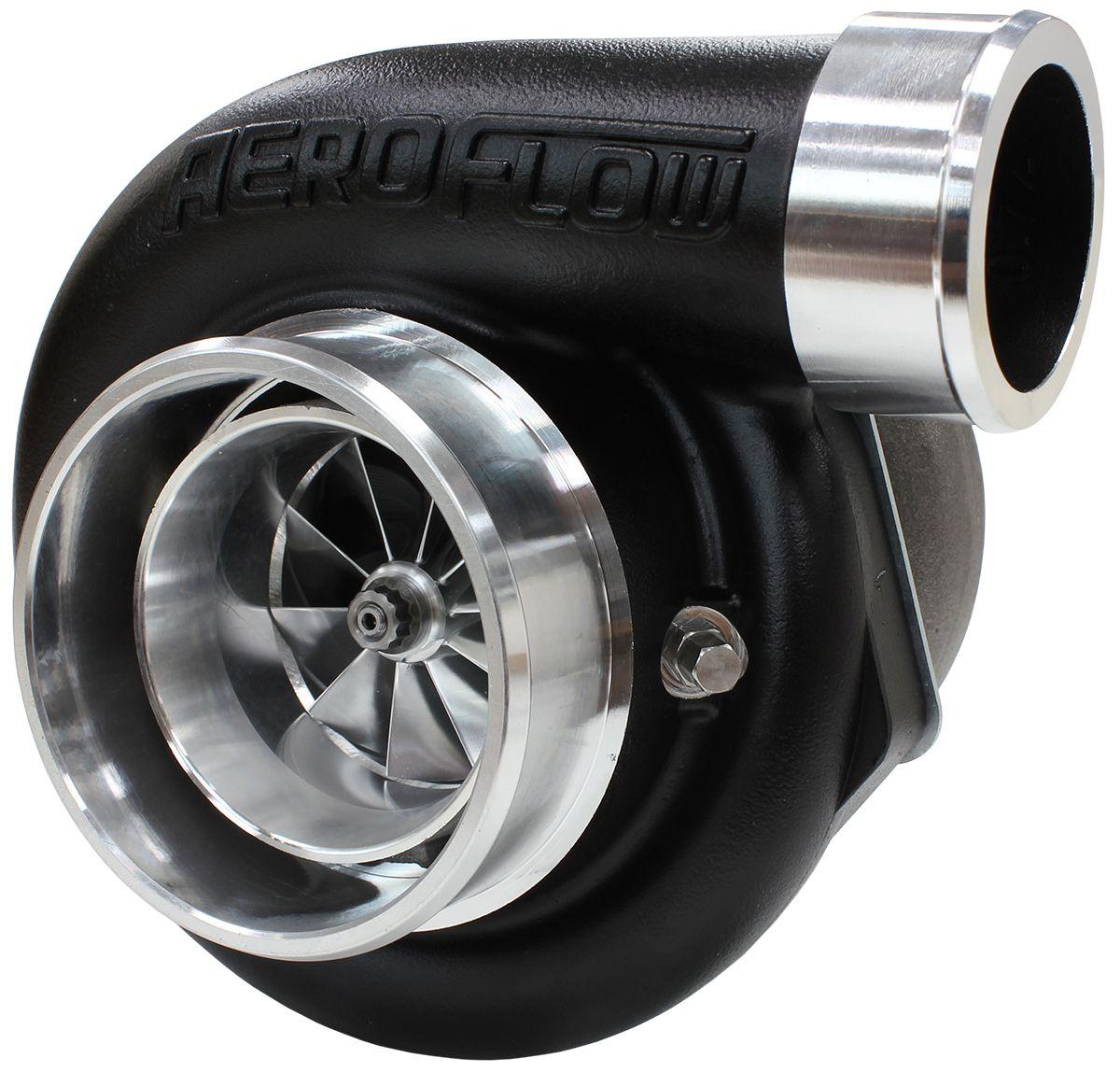 Aeroflow Performance External Wastegate, T3 Inlet Flange, V-Band Exhaust Flange Aeroflow BOOSTED 6662 .63 Turbocharger 900HP, Hi Temp Black Finish AF8005-3015BLK SR