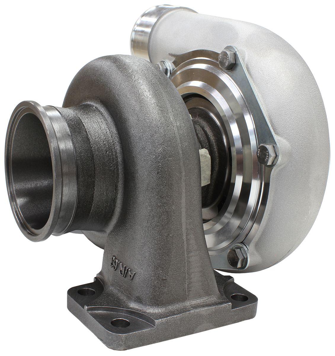 Aeroflow Performance External Wastegate, T3 Inlet Flange, V-Band Exhaust Flange Aeroflow BOOSTED 6662 .63 Turbocharger 900HP, Natural Cast Finish AF8005-3015 SR