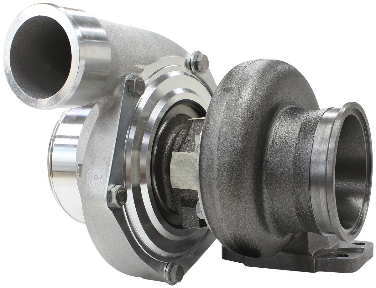 Aeroflow Performance External Wastegate, T3 Inlet Flange, V-Band Exhaust Flange Aeroflow BOOSTED 6662 .63 Turbocharger 900HP, Natural Cast Finish AF8005-3015 SR