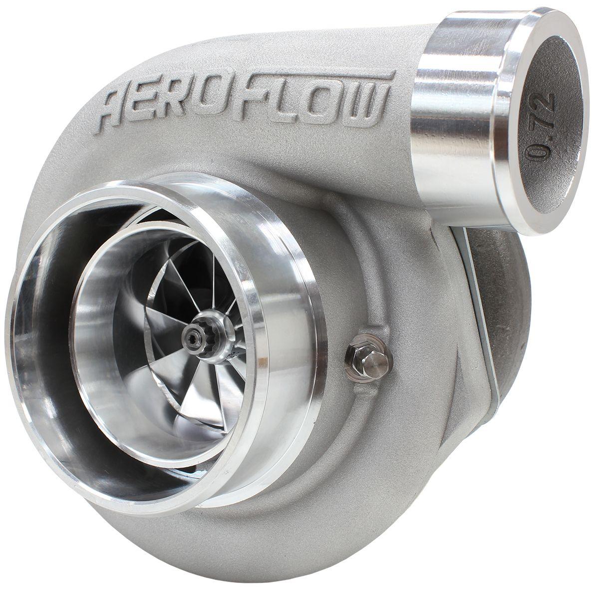 Aeroflow Performance External Wastegate, T3 Inlet Flange, V-Band Exhaust Flange Aeroflow BOOSTED 6662 .63 Turbocharger 900HP, Natural Cast Finish AF8005-3015 SR