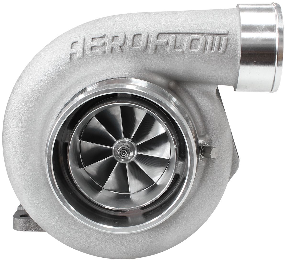 Aeroflow Performance External Wastegate, T3 Inlet Flange, V-Band Exhaust Flange Aeroflow BOOSTED 6762 1.06 Turbocharger 950HP, Natural Cast Finish AF8005-3030 SR