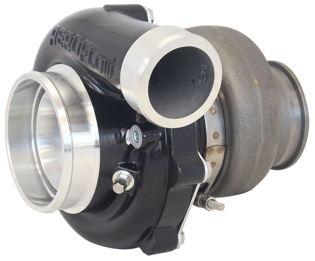 Aeroflow Performance External Wastegate, T3 Inlet Flange, V-Band Exhaust Flange Aeroflow BOOSTED 6862 .82 Turbocharger 1050HP, Hi Temp Black Finish AF8005-3068BLK SR