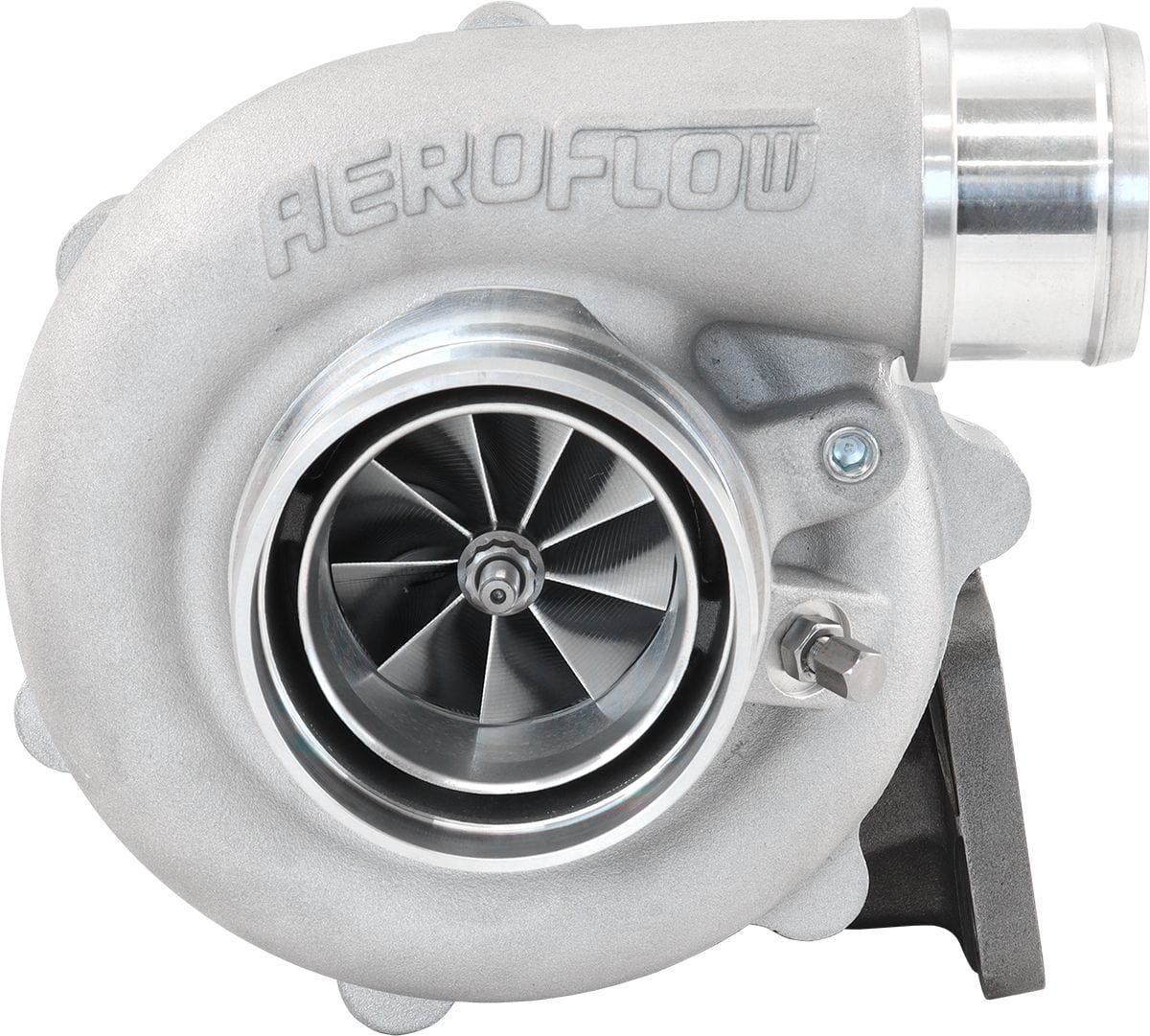 Aeroflow Performance External Wastegate, T3 Inlet Flange, V-Band Exhaust Flange Aeroflow BOOSTED B5455 .82 Turbocharger 660HP, Natural Cast Finish AF8005-3036 SR