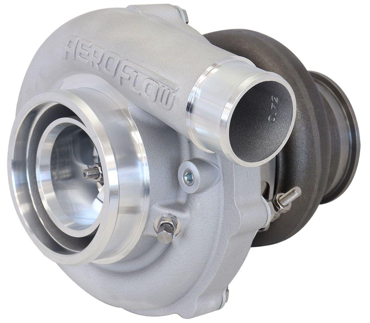 Aeroflow Performance External Wastegate, T3 Inlet Flange, V-Band Exhaust Flange Aeroflow BOOSTED B5855 .83 Turbocharger 770HP, Natural Cast Finish AF8005-3044 SR