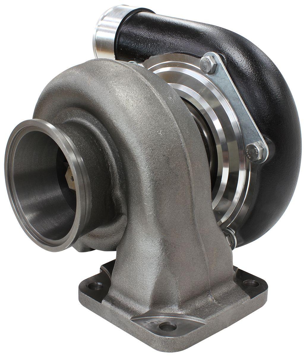 Aeroflow Performance External Wastegate, T4 Inlet Flange, V-Band Exhaust Flange Aeroflow BOOSTED 6662 T4 .82 Turbocharger 900HP, Hi Temp Black Finish AF8005-4000BLK SR