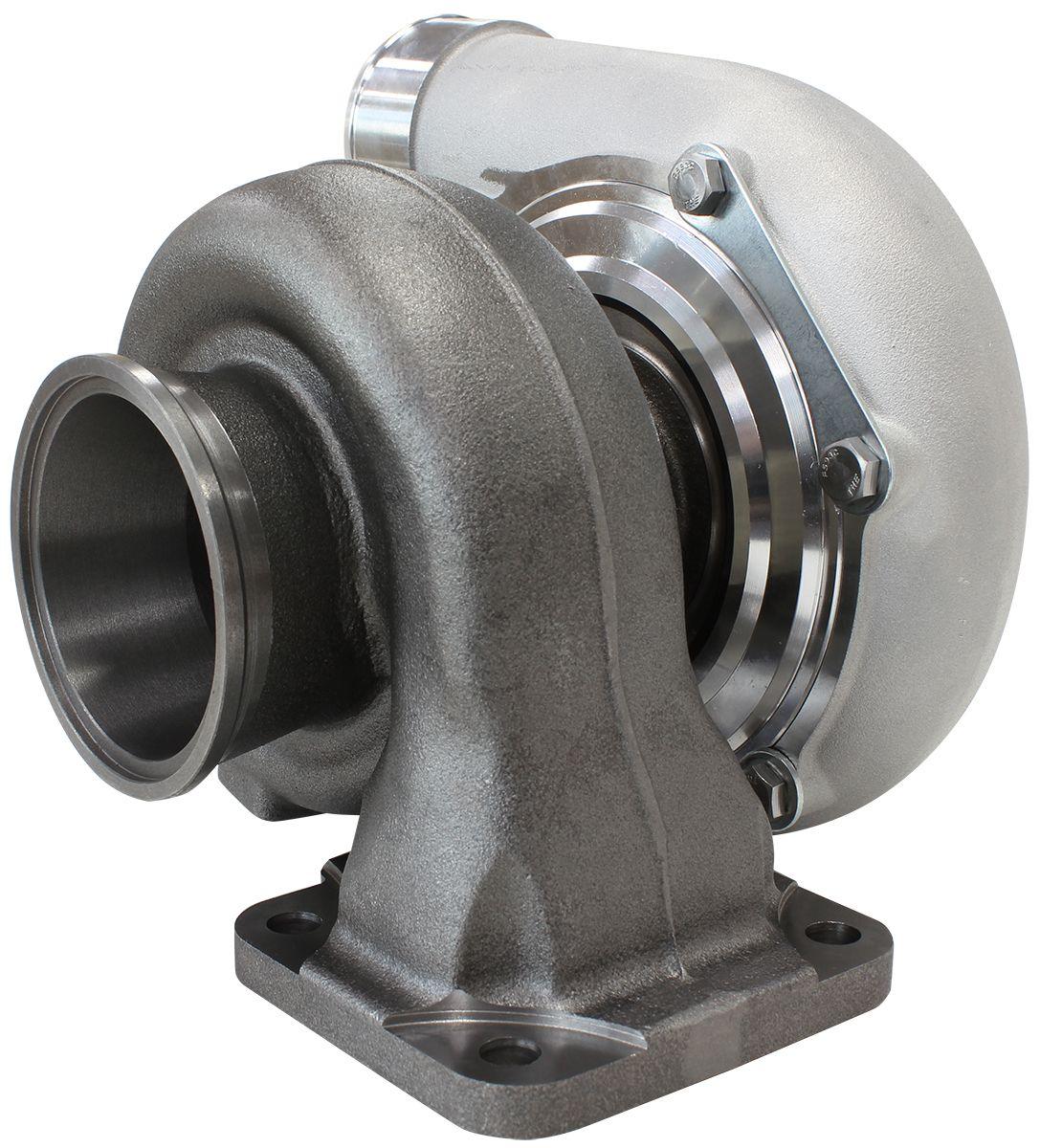 Aeroflow Performance External Wastegate, T4 Inlet Flange, V-Band Exhaust Flange Aeroflow BOOSTED 6662 T4 .82 Turbocharger 900HP, Natural Cast Finish AF8005-4000 SR