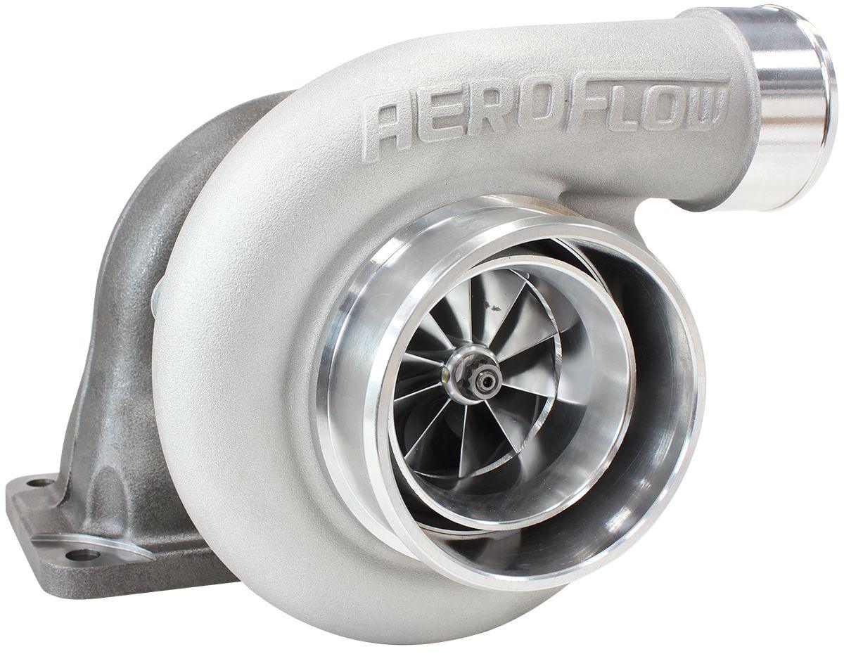 Aeroflow Performance External Wastegate, T4 Inlet Flange, V-Band Exhaust Flange Aeroflow BOOSTED 6662 T4 .82 Turbocharger 900HP, Natural Cast Finish AF8005-4000 SR