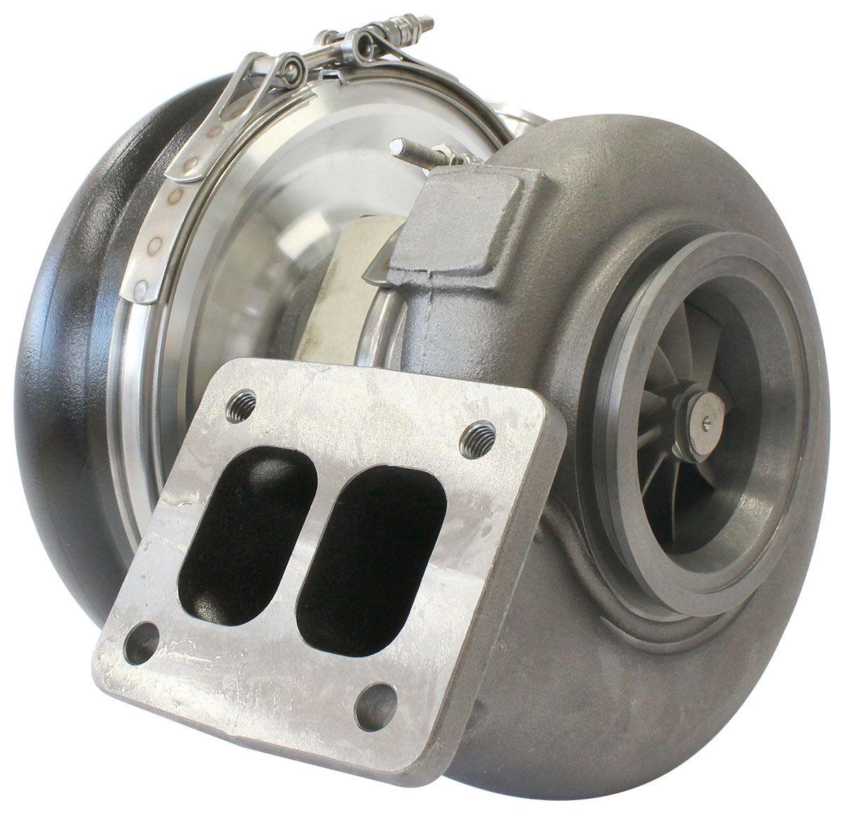 Aeroflow Performance External Wastegate, T4 Inlet Flange, V-Band Exhaust Flange Aeroflow BOOSTED 7375 T4 1.15 Turbocharger 1200HP, Hi Temp Black Finish AF8005-4040BLK SR