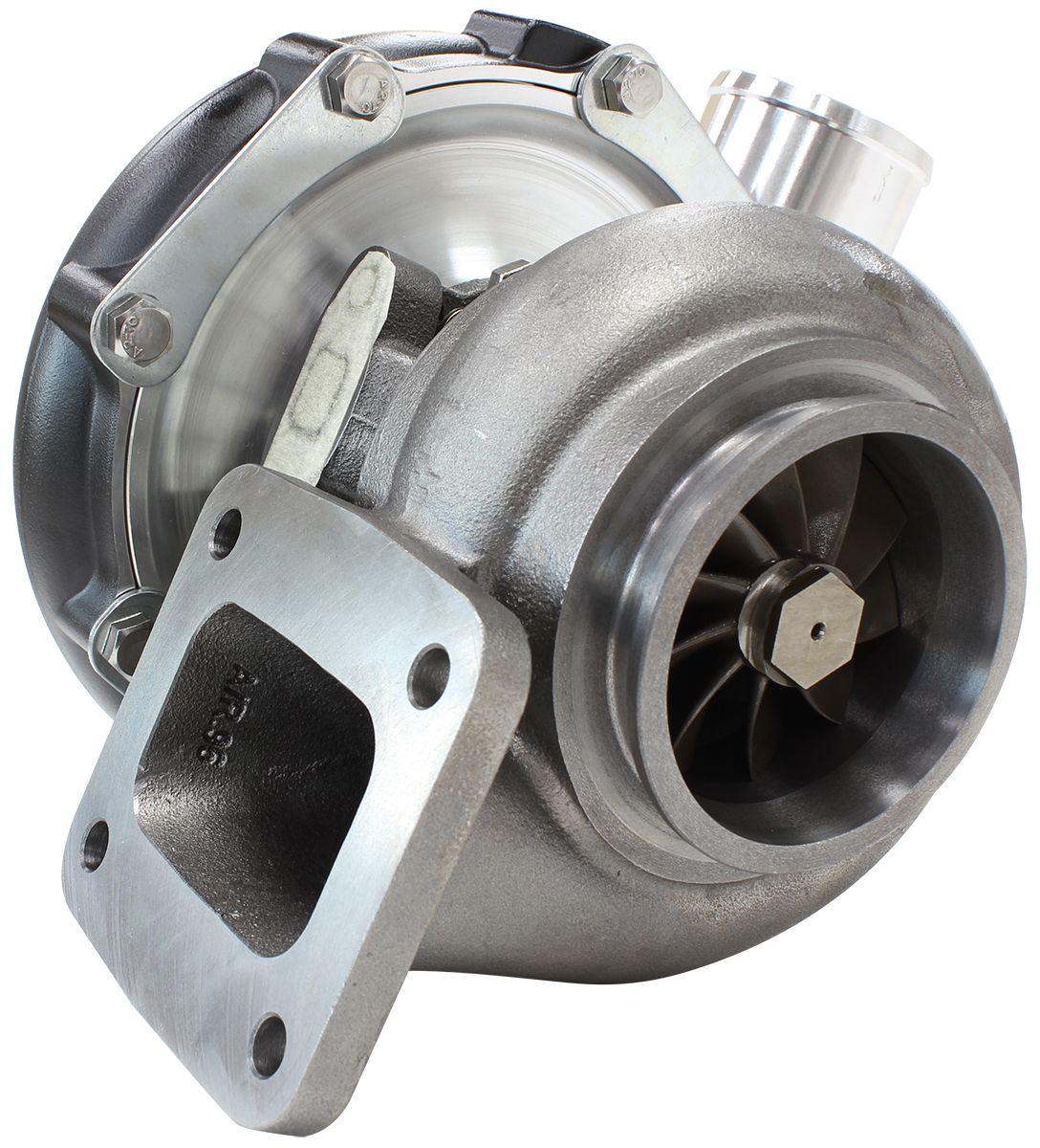 Aeroflow Performance External Wastegate, T4 Inlet Flange, V-Band Exhaust Flange Aeroflow BOOSTED 7875 T4 .96 Turbocharger 950HP, Hi Temp Black Finish AF8006-4010BLK SR