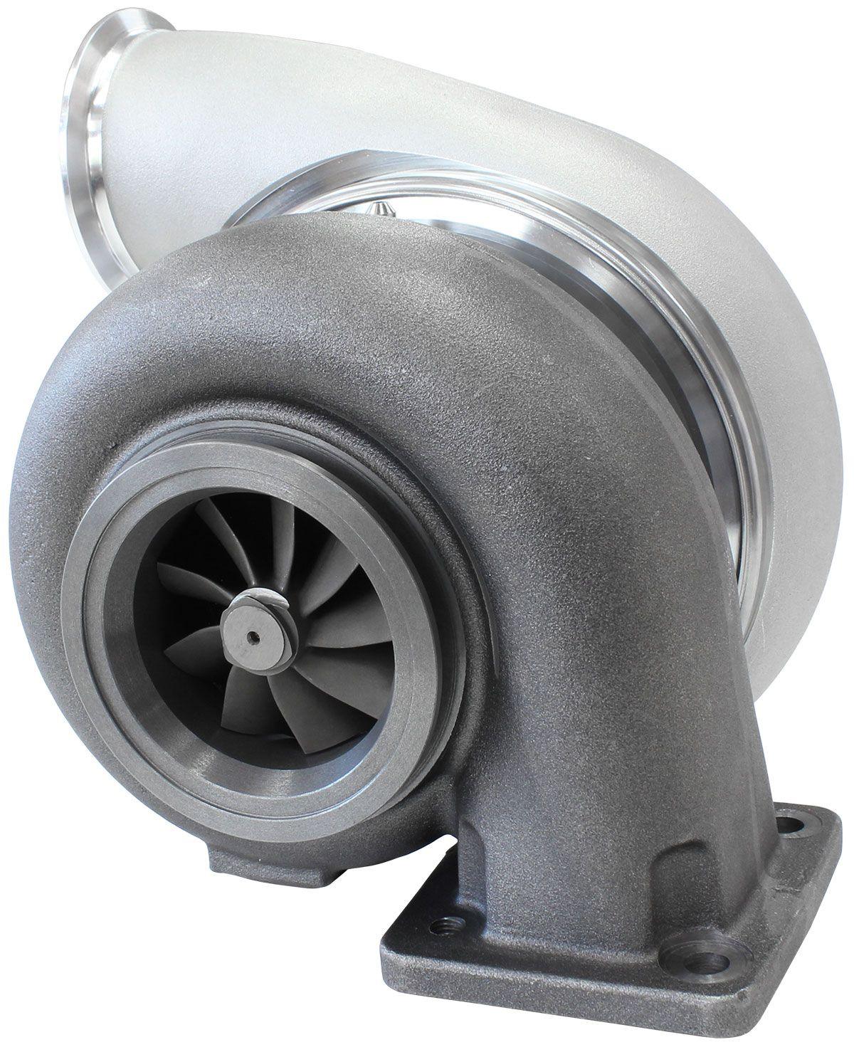 Aeroflow Performance External Wastegate, T4 Inlet Flange, V-Band Exhaust Flange Aeroflow BOOSTED 7975 T4 1.15 Turbocharger 1450HP, Natural Cast Finish AF8005-4041 SR