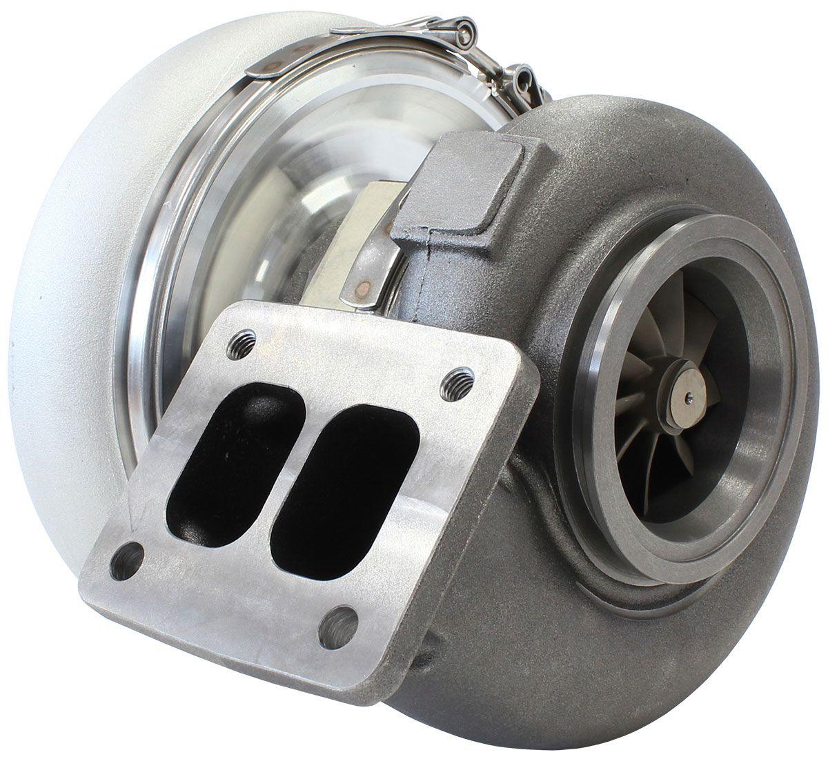 Aeroflow Performance External Wastegate, T4 Inlet Flange, V-Band Exhaust Flange Aeroflow BOOSTED 7975 T4 1.25 Turbocharger 1450HP, Natural Cast Finish AF8005-4043 SR