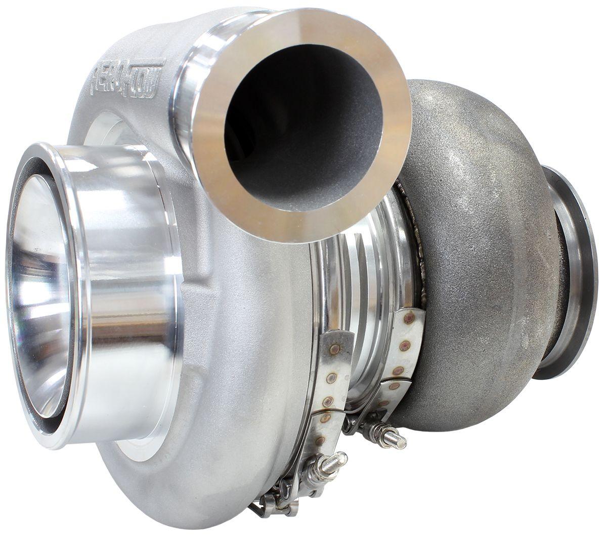 Aeroflow Performance External Wastegate, T4 Twin Entry Inlet Flange, V-Band Exhaust Flange Aeroflow BOOSTED 7588 T4 1.25 Turbocharger 1500HP, Natural Cast Finish AF8005-4027 SR